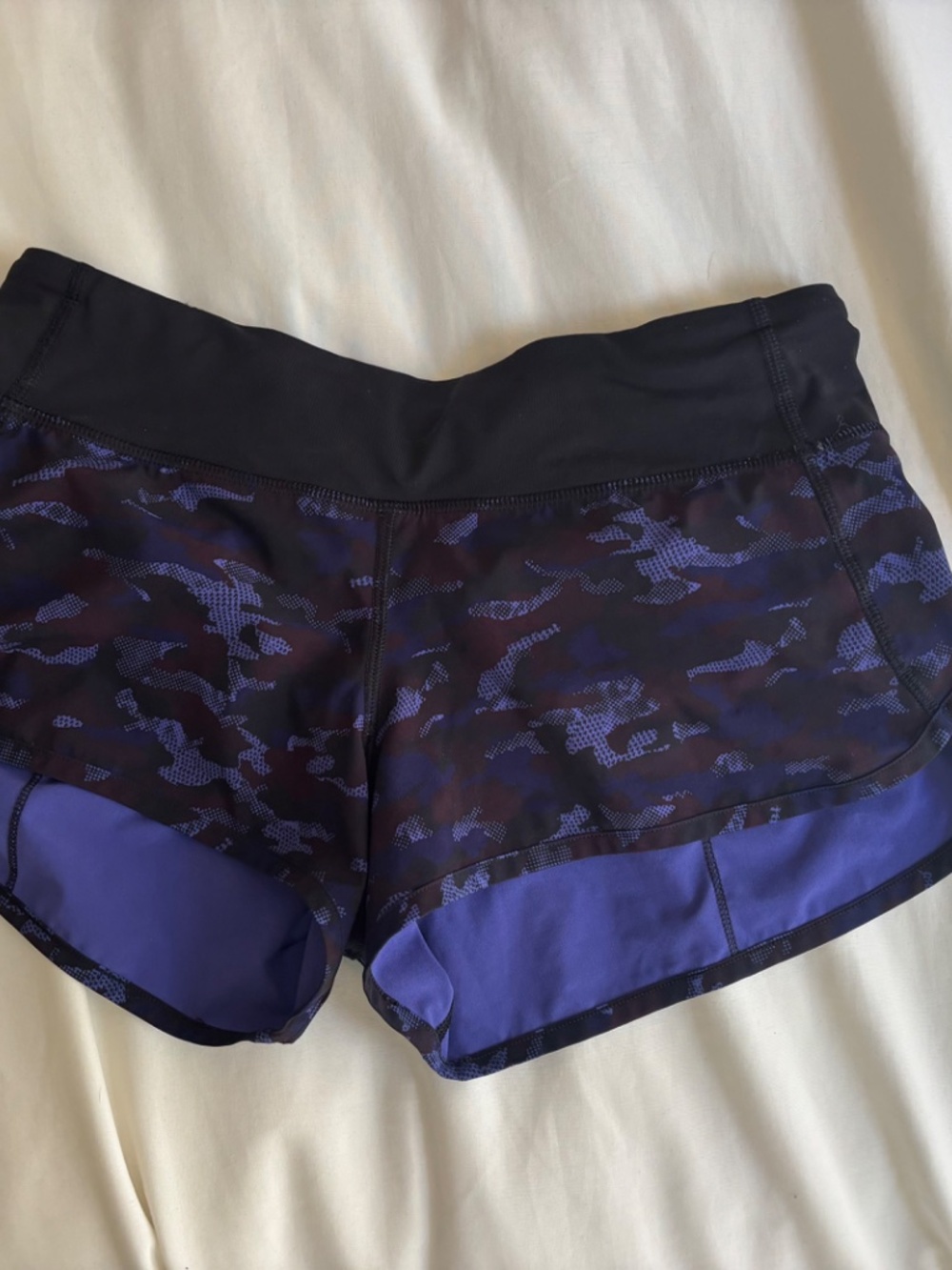 Lululemon Athletica Speed Up Short - Blue Camo
